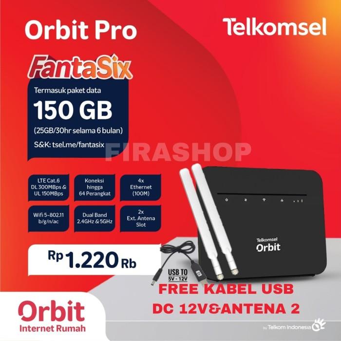 Telkomsel Orbit Pro Modem WiFi 4G Free 50GB Kuota