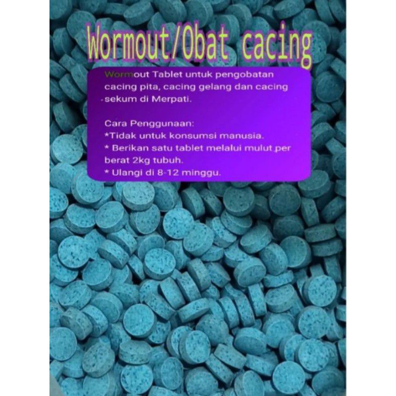 WORMOUT VETAFARM / OBAT CACING PROMO 