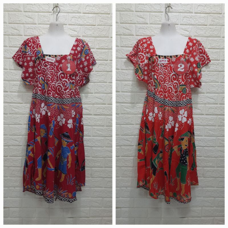 DASTER KLOK SERUT KENCANA UNGU LABEL HIJAU