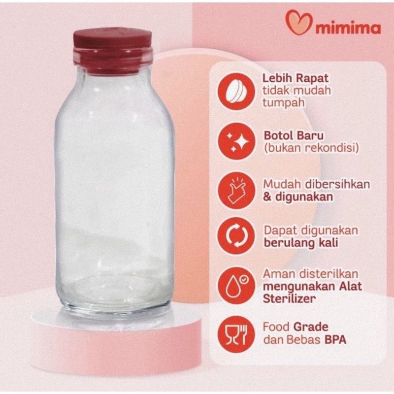 Mimima Botol Kaca ASI Isi 10 pcs