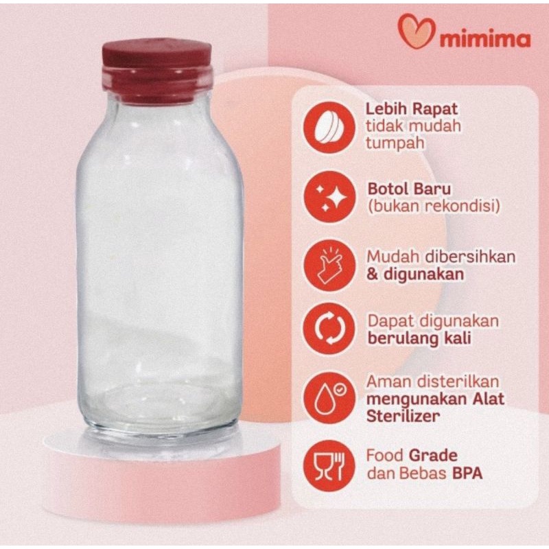 Mimima Botol Kaca ASI Isi 10 pcs