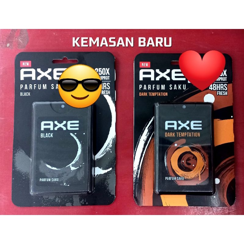 PARFUM AXE / AXE POCKET FRAGNANCE  AXE PARFUM SAKU 17 ML AXE DARK TEMPTATION AXE BLACK PARFUM HARUM 