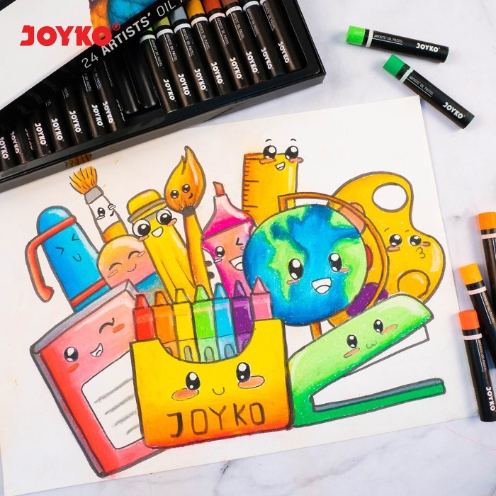 

OIL PASTEL ARTIST JOYKO ISI 12 DAN ISI 24