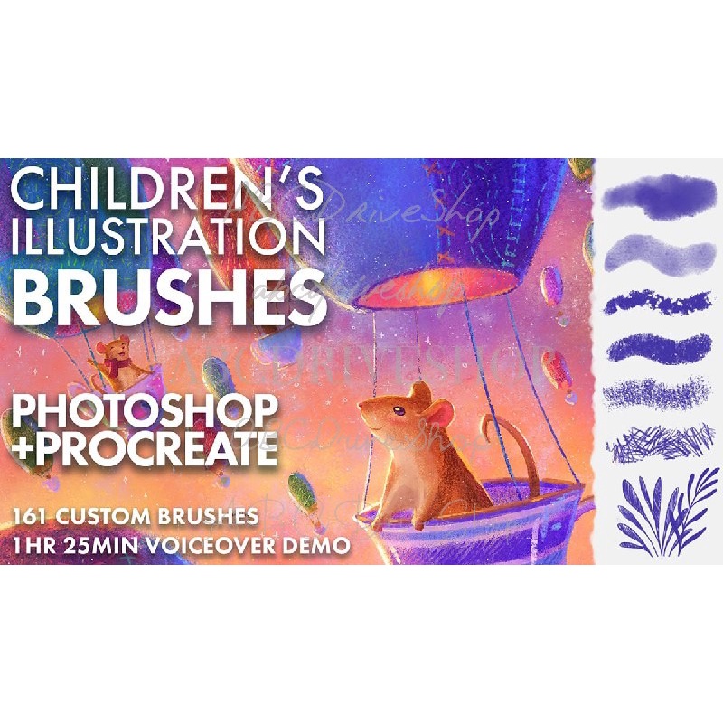 Procreate Brush - Children's Illustration Brushes for Procreate