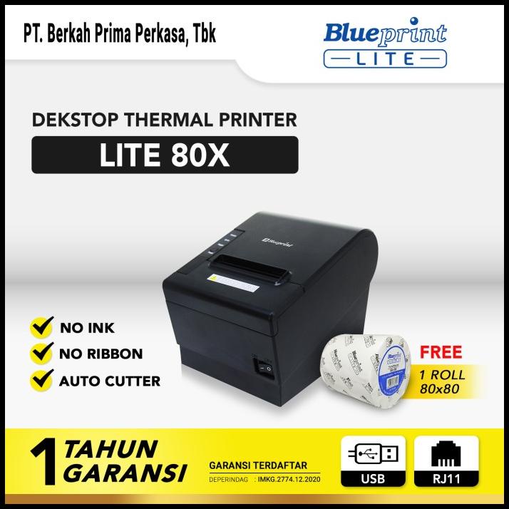 Jual Printer Thermal Kasir Parkir Dekstop Blueprint Mm Shopee Indonesia