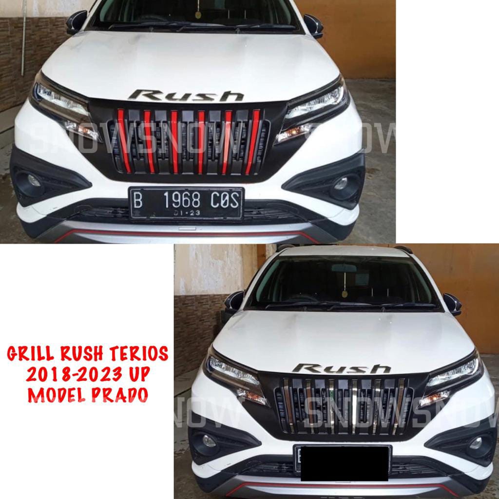 Grill Bumper Depan All New Rush Terios 2018 2021 2022 2023 GR SPORT Appolo Hitam