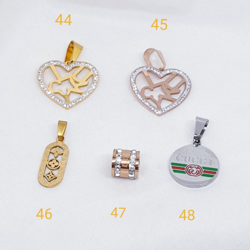 Liontin titanium asli fashion anti karat&amp;alergi LT-1