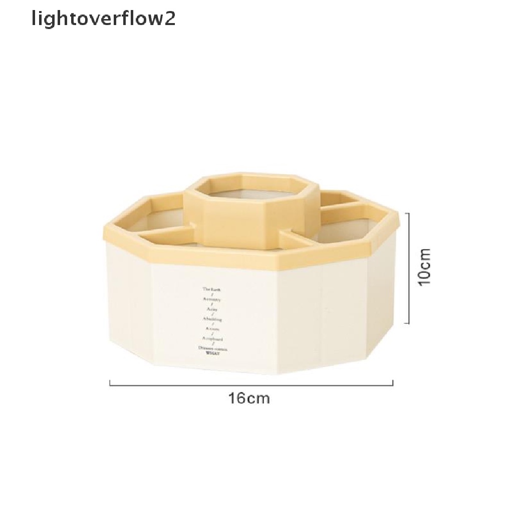 (lightoverflow2) Lampu 360 Derajat° Kotak Penyimpanan Pena Pensil Kapasitas Besar Untuk Aksesoris Meja