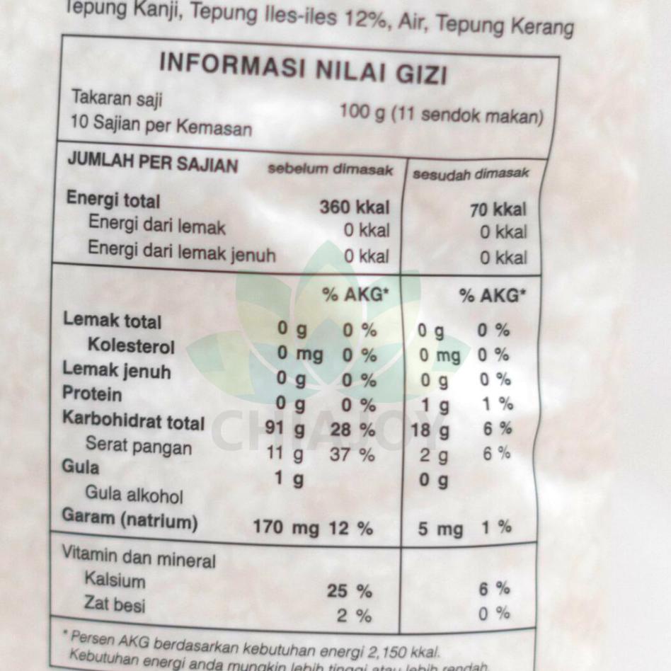 

Ready stock Beras Shirataki / Shirataki Rice Konnyaku 1 KG Chiajoy Rendah Kalori Terbaik untuk Diet KIT