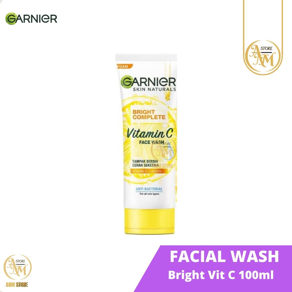Jual Garnier Bright Complete Vitamin C Face Wash Brightening Cleanser
