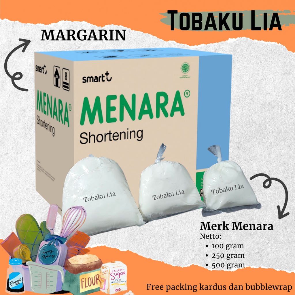 

MARGARIN MENTEGA PUTIH MENARA AMANDA MENTEGA PALMBOOM 250 GR