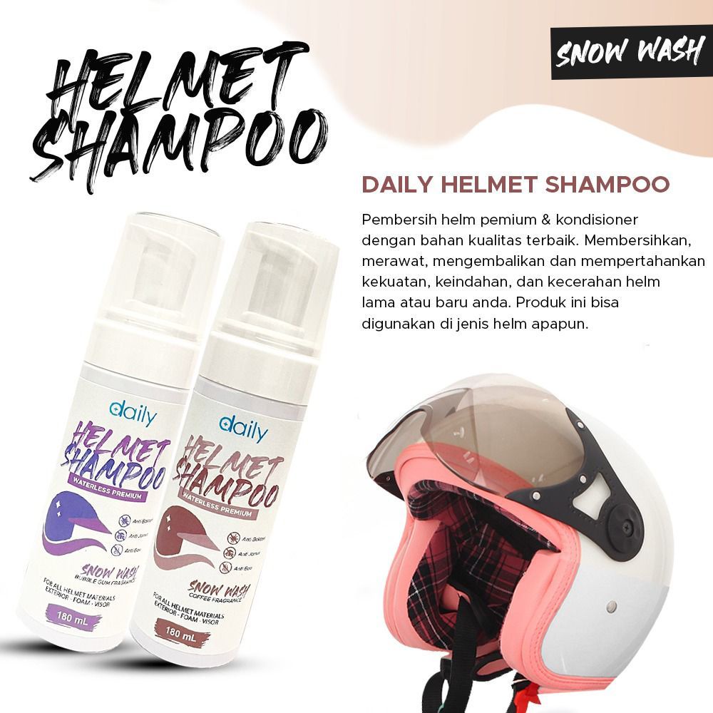 Pembersih Helm Foam Daily Helmet Shampoo Waterless Premium