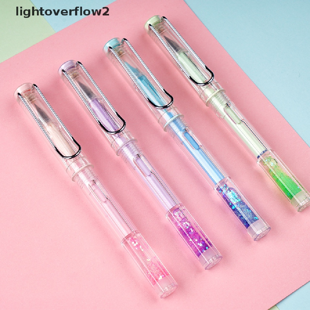 (lightoverflow2) Tempat Pensil Transparan Bisa Dihapus Untuk Bisnis / Sekolah / Kantor