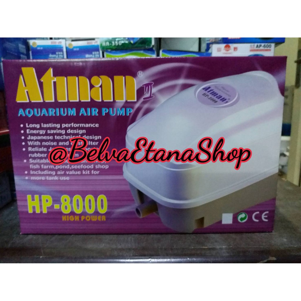 Atman HP-8000 Air Pump Pompa Angin Aquarium Kolam Atman HP 8000