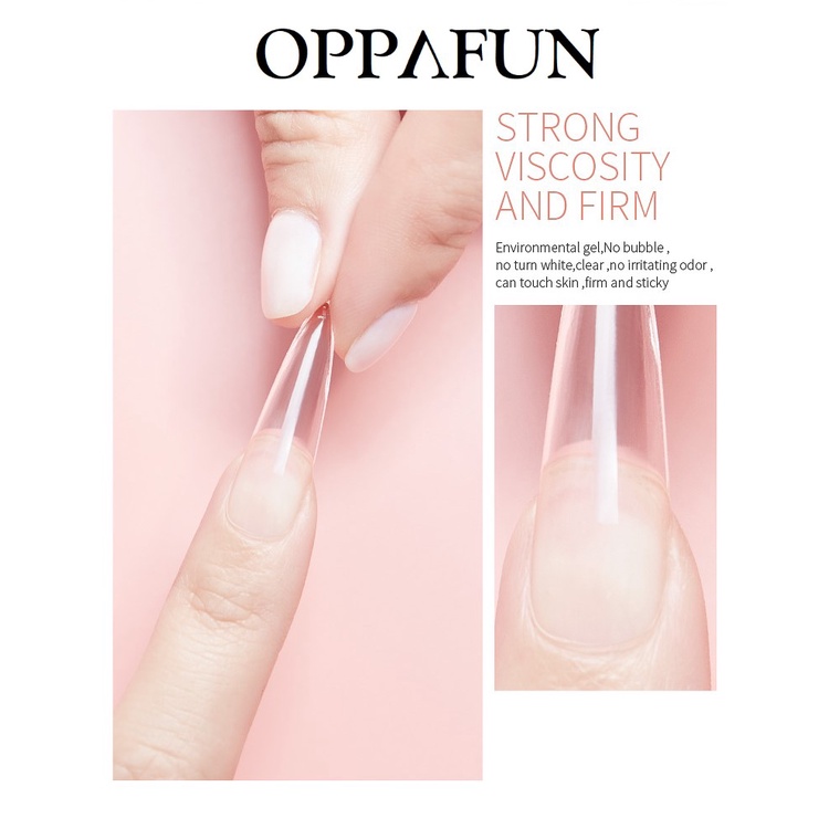 OPPAFUN Kutek Gel UV LED Nail Art GEL POLISH 10 mL Sehat Halal Muslimah KOREA Tidak Mengandung Bahan Kimia Cat Kuku Soak Off TOP COAT BASE COAT MATTE REINFORCEMENT DIAMOND GLUE TIP KUTEKS KUTEX ROSALIND BLUESKY