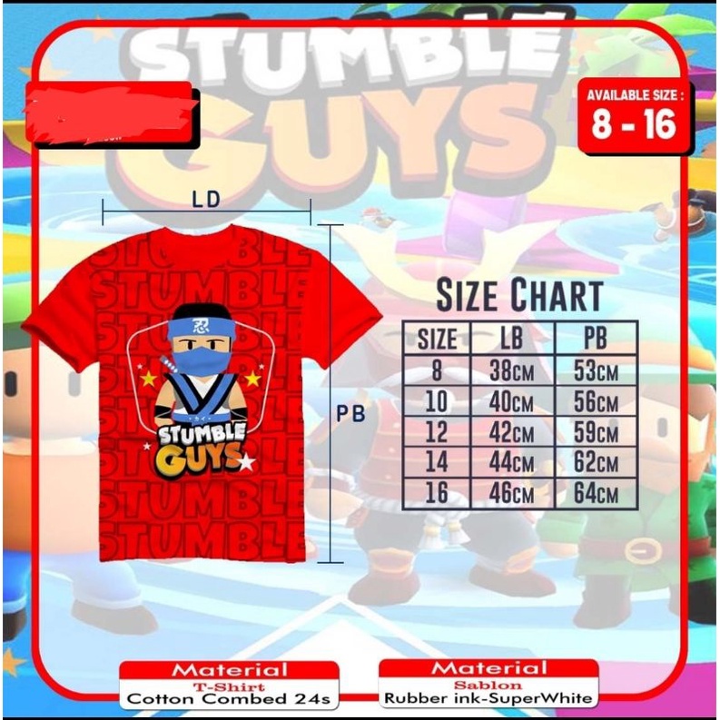 05hk05h NEW BAJU KAOS DISTRO ANAK LAKI LAKI UMUR 8-16 TAHUN BAHAN COTTON COMBED 24S kaos stumble guys size junior by polkka kazoku