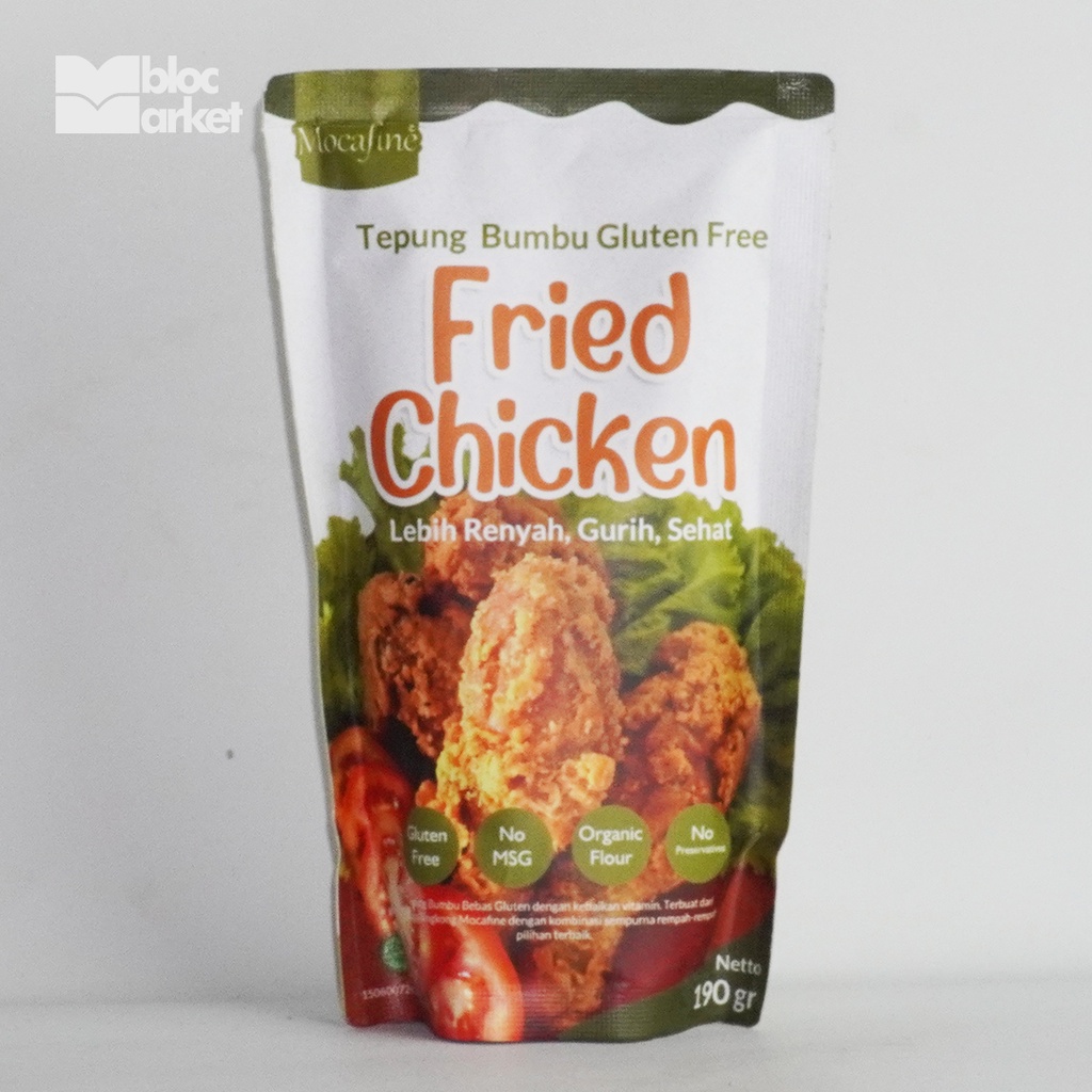 

MOCAFINE PREMIX FRIED CHICKEN 190 GR | TEPUNG BUMBU GLUTEN FREE