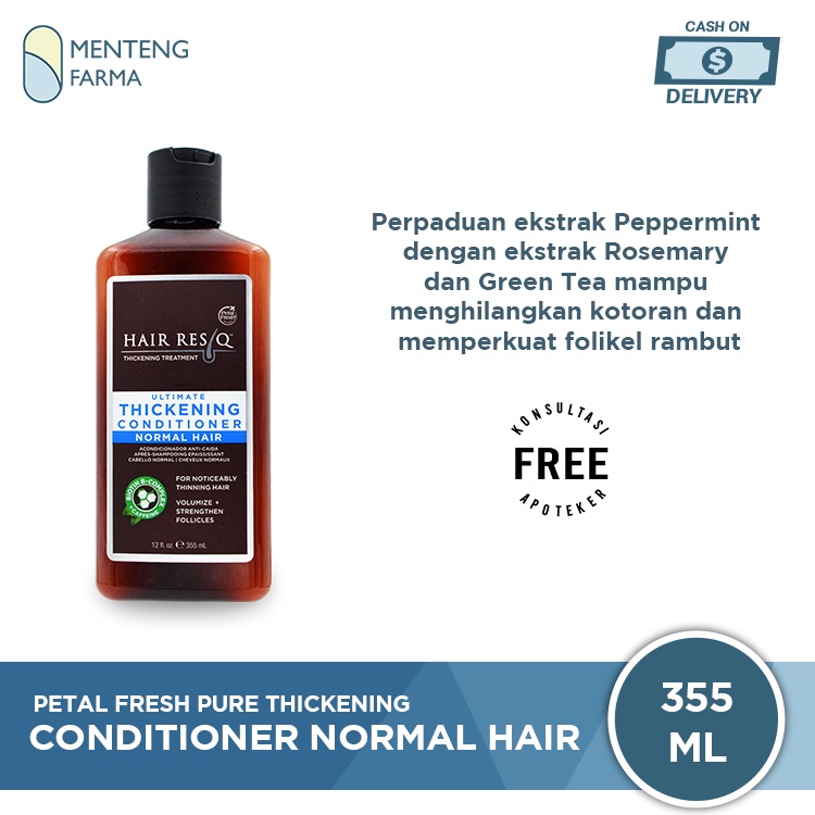 Petal Fresh Pure Thickening Conditioner Normal Hair 355 mL - Merawat Rambut Rontok dan Tipis