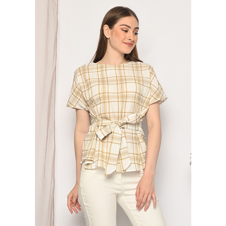 L'More Top Square Ribbon 135D-Brown