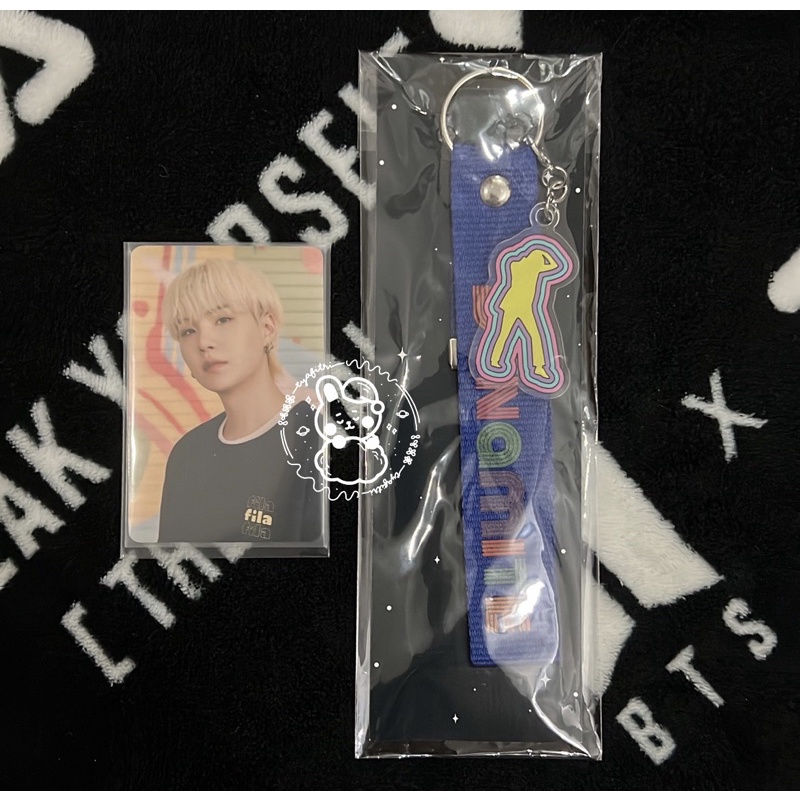 (BOOKED) PHOTOCARD FILA X BTS SUGA WITH KEYRING