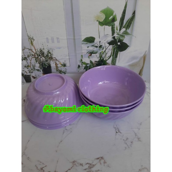 paket 6pcs Mangkok Melamin Ulir/ Mangkok sayur melamin/ Mangkok sayur melamin serbaguna