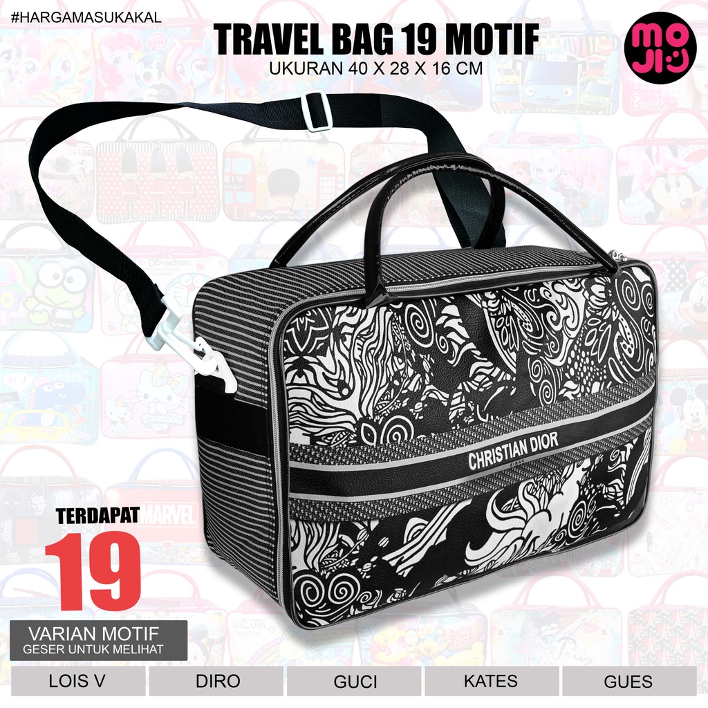 Jual Tas Travel Bag Branded Tas Selempang Pakaian Dewasa Model Koper Besar Tas Mudik Moji