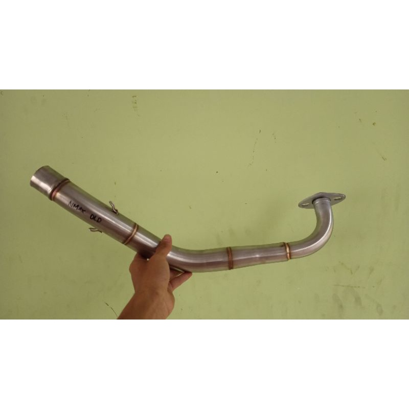 PIPA LEHERAN KNALPOT NMAX OLD BENDING STAINLESS DM38MM