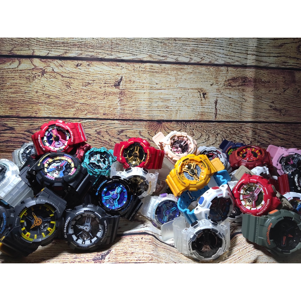 Jam tangan pria wanita G-Shock GA-110 GShock GA110 Autolight Waterproof World Time Custom Watch