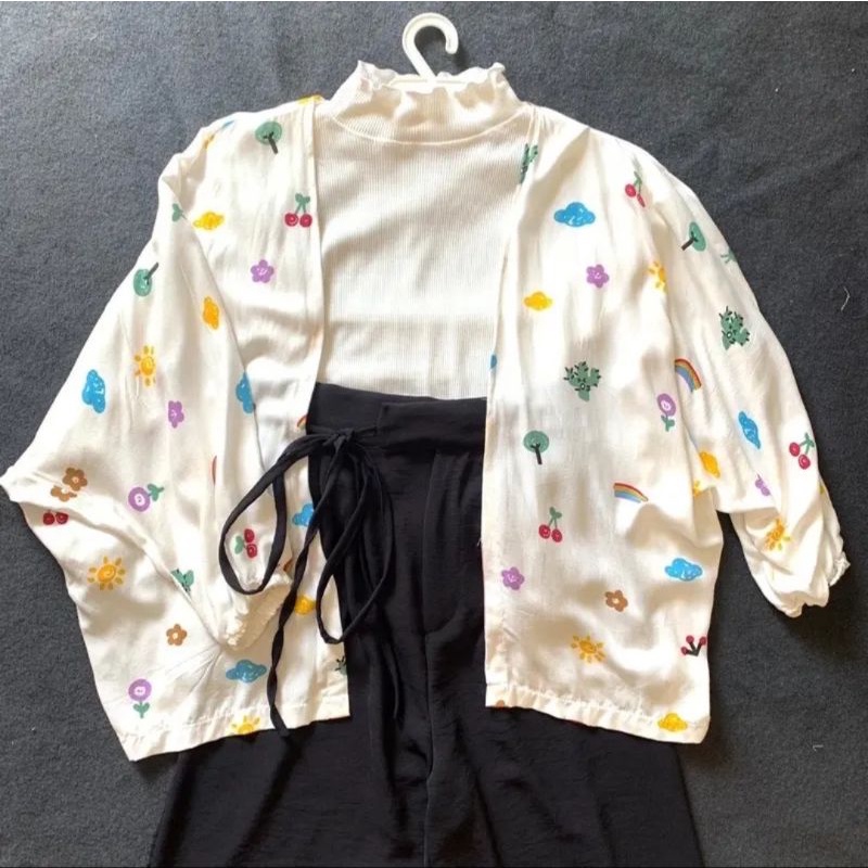 ONE SET KIYOWO OUTER+CELANA-SET HITAM