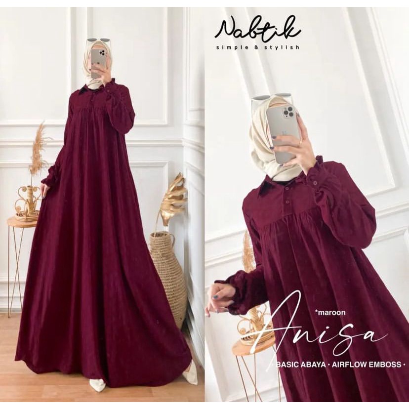 ANISA Maxy Gamis dress Crinkle Airflow POLOS LD 110