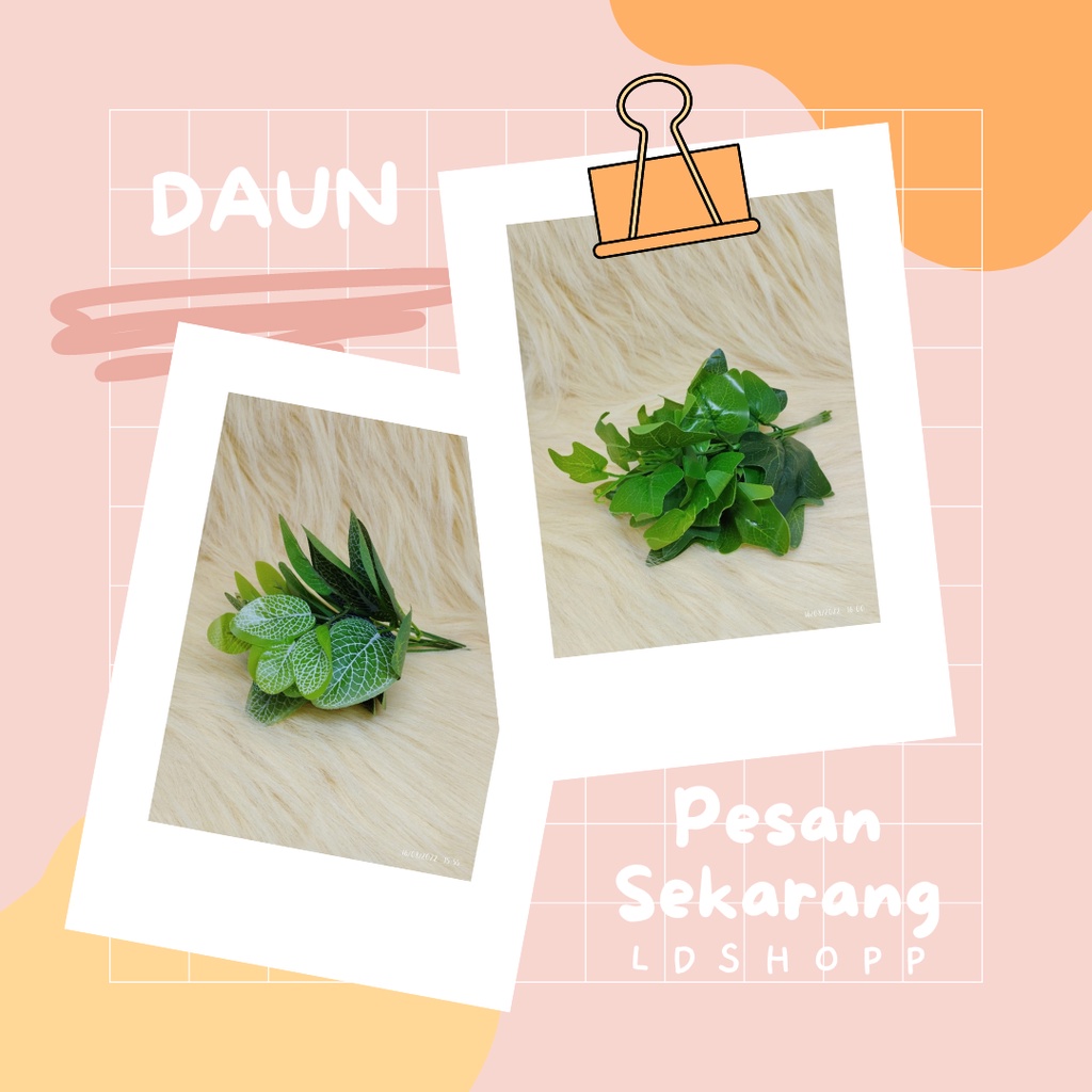 LDS Tanaman Hias Indoor Artificial Daun Hiasan Dekorasi Rumah Import Murah