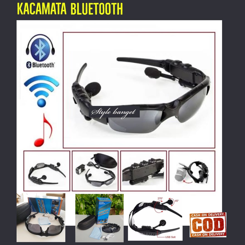 Kacamata Sunglasses Wreless Bluetooth Headset mp3 FREE BOX SPORTY/kacamata pria/kacamata wanita/kacamata olah raga/sunglasis sport