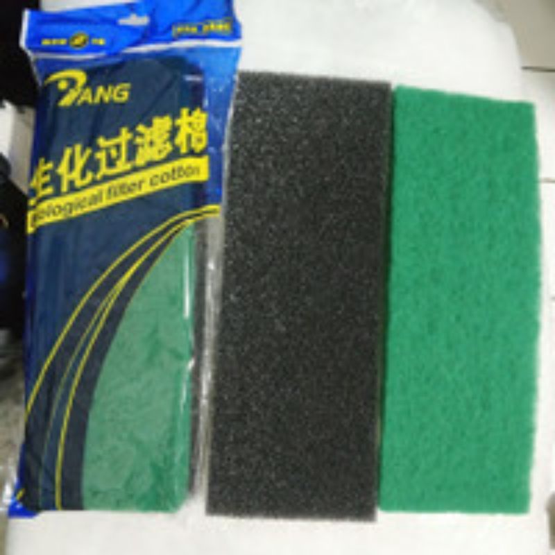 KAPAS BUSA BIO FILTER 2 LAPIS AQUARIUM AKUARIUM AQUASCAPE KAPAS BIO FOAM GREEN WOLL YANG