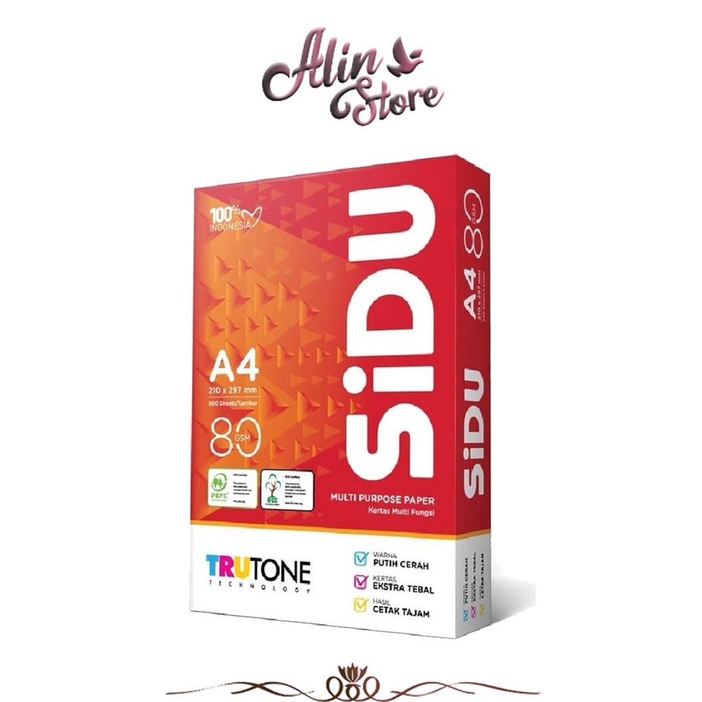 

Kertas HVS Putih Folio / F4 80 gsm Sidu