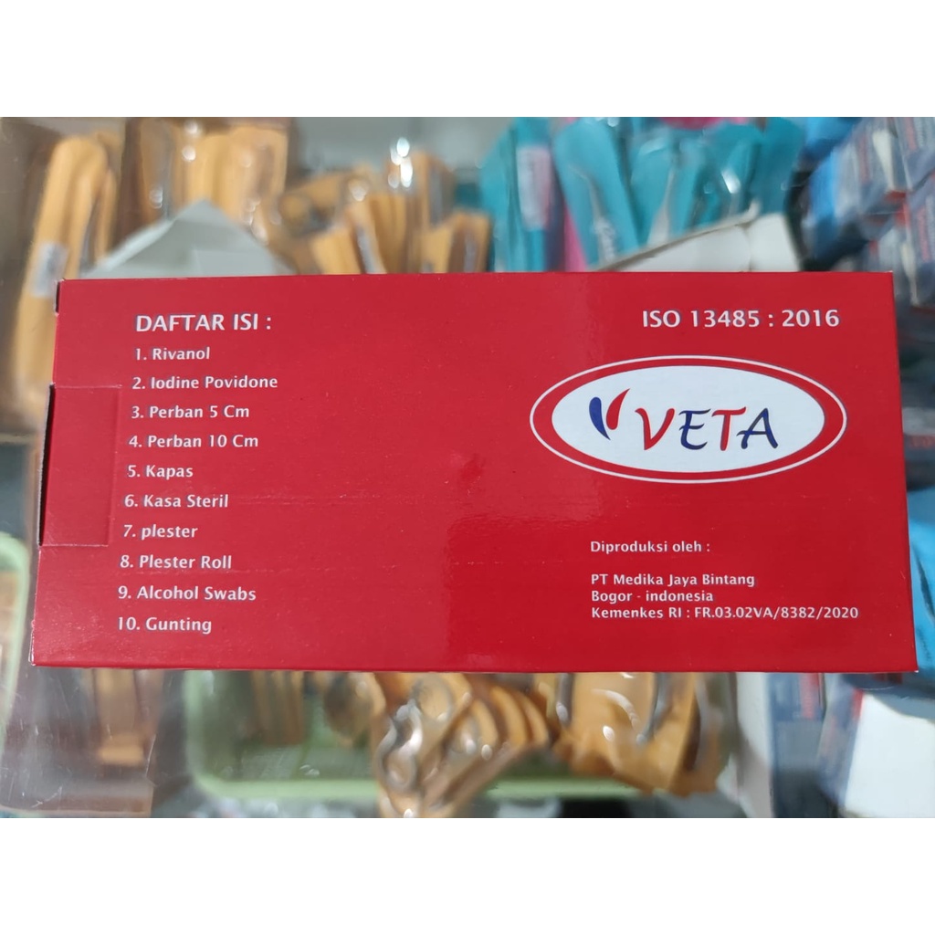 KOTAK P3K PLUS 10 FIRST AID KIT HOME AND CAR VETA SAFETY KOTAK OBAT MOBIL