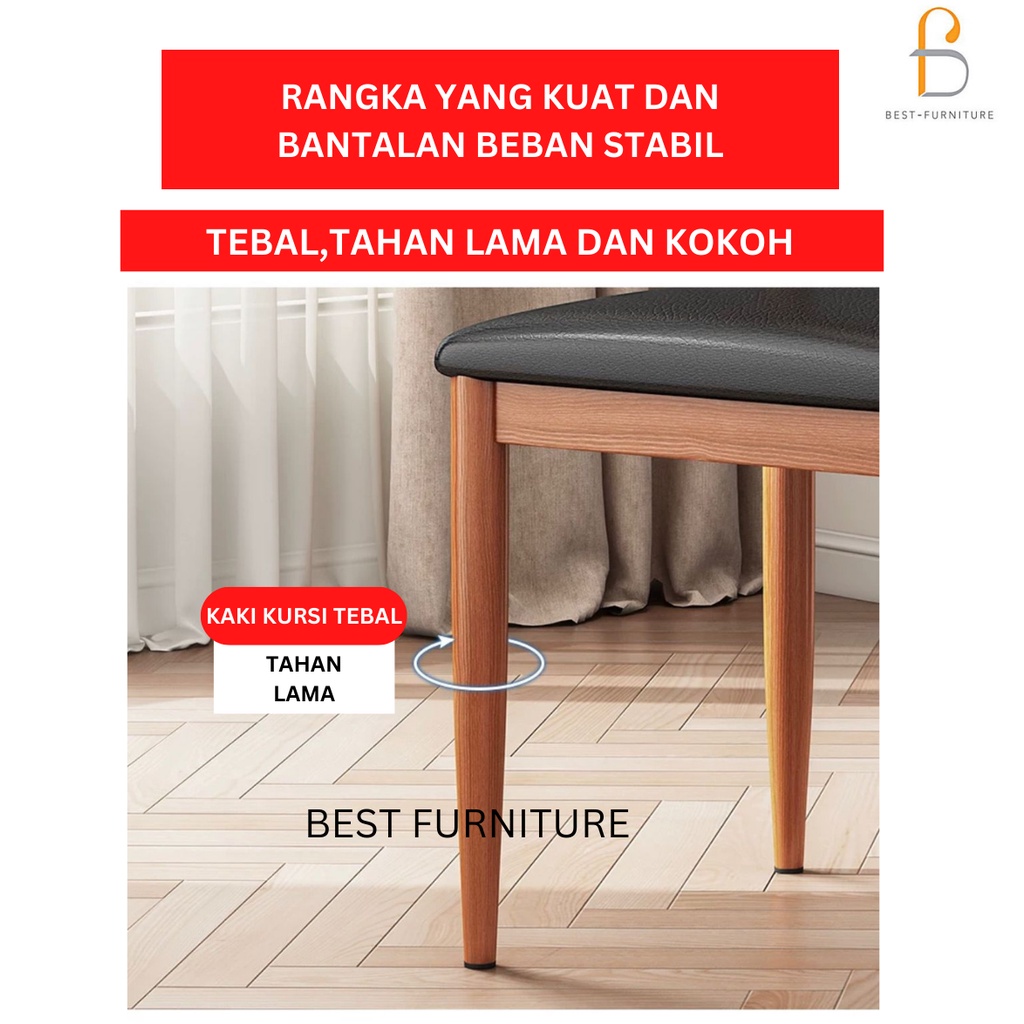 Best Kursi Makan Kursi Cafe Kursi Meja Simpel Modern Stainless Kuat