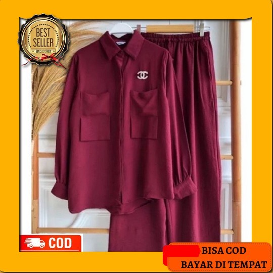 Setelan Wanita Resmi/Kantoran/Acara Formal Premium Import Quality 1089 Refina Set // Tenia Set Ld 11