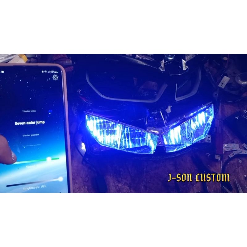 Devil eye demon eye RGB android/IOS Bluetooth handphone demon projie biled