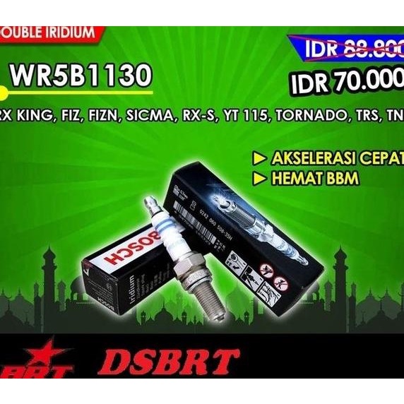 Sparepart Motor BUSI BOSCH IRIDIUM BRT RX KING RXZ F1ZR VESPA 2Tak