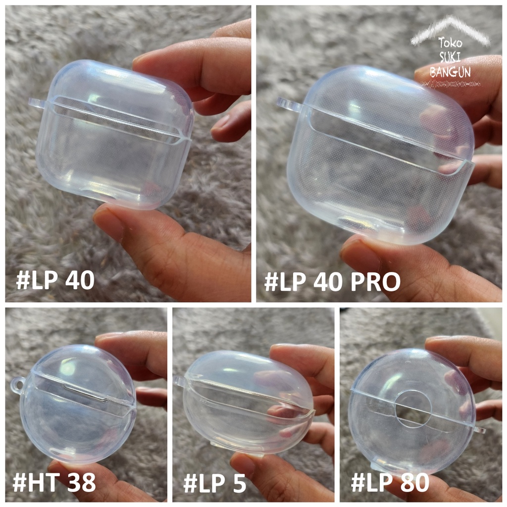 Case Lenovo Buds TWS LP40 LP40 PRO LP80 LP5 HT38 Rubber Silicone CLEAR TRANSPARENT Casing Cover Pouch Protector