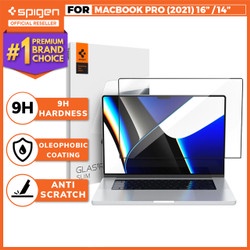 Tempered Glass Macbook Pro M1 14 /16 2021 Spigen Glas tR Slim FC Clear