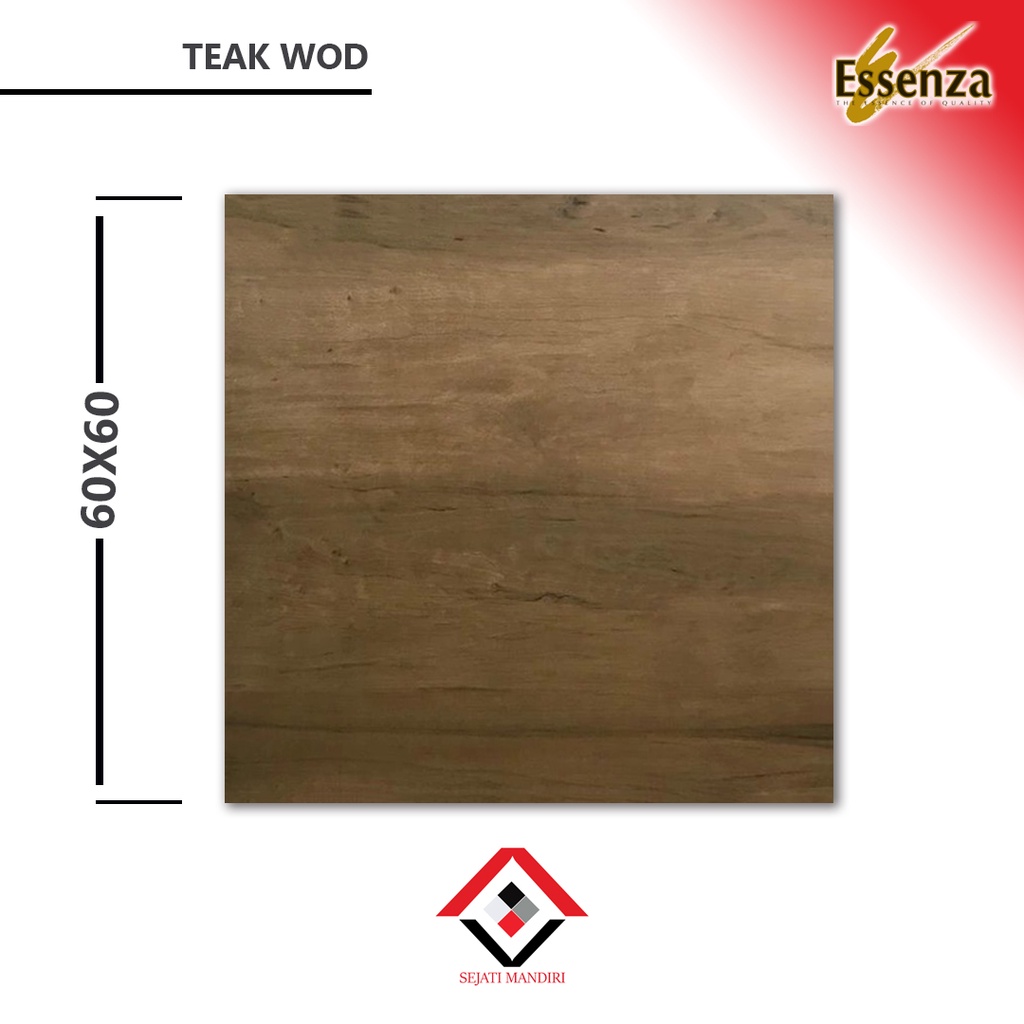 Granit 60x60 - Motif Kayu - Essenza Teak Wood
