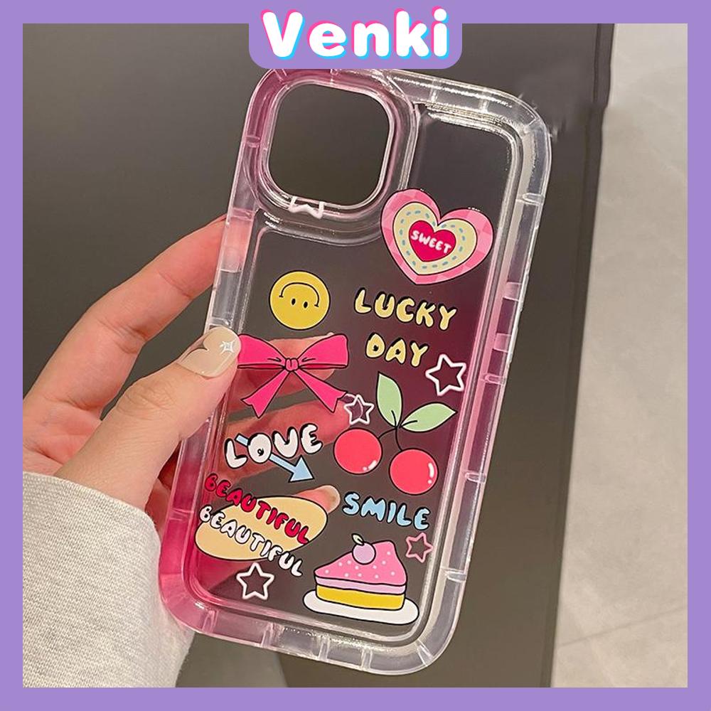 Case For iPhone 14 Pro Max TPU Soft Jelly Airbag Case Cartoon Cute Cherry Case Camera Protection Shockproof For iPhone 14 13 12 11 Plus Pro Max 7 Plus X XR