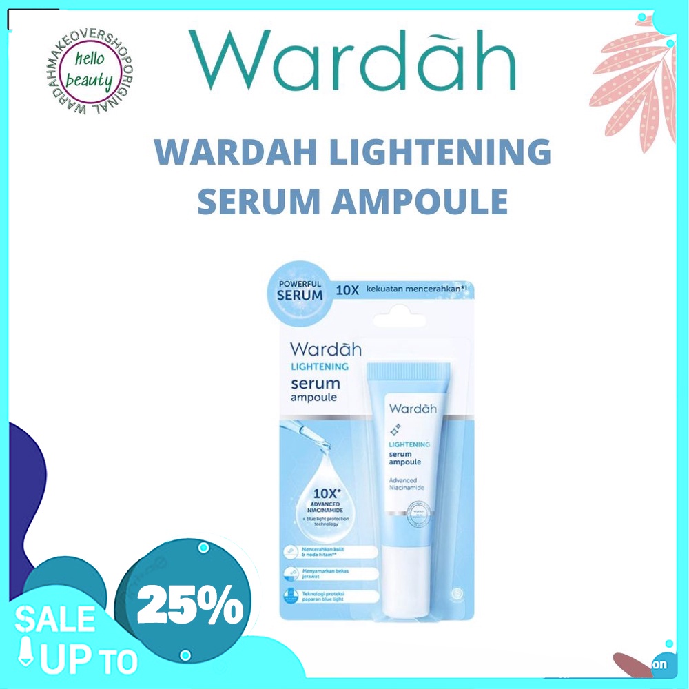 Wardah Lightening Serum Ampouloe 8ML Baru