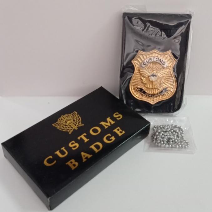 

Kalung Badge Name Tag Kulit Rantai