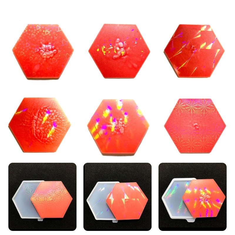 Cetakan Resin Bahan Silikon Warna Pelangi Untuk Meja
