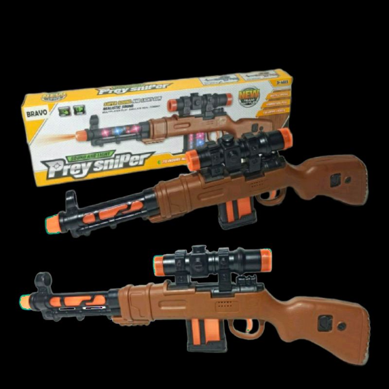 MAINAN PISTOL PISTOLAN BATRE LAMPU SUARA