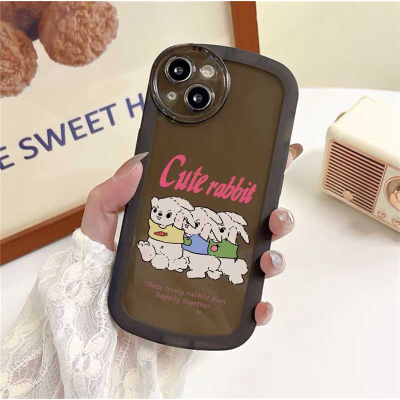 Soft Case TPU Motif Kelinci Cover Samsung A14 M14 A04 A13 A02S A03 A03S A23 A30S A11 A12 A51 A30 A50 A52 A20S A10S M11 M12 J4 Plus J7 Prime