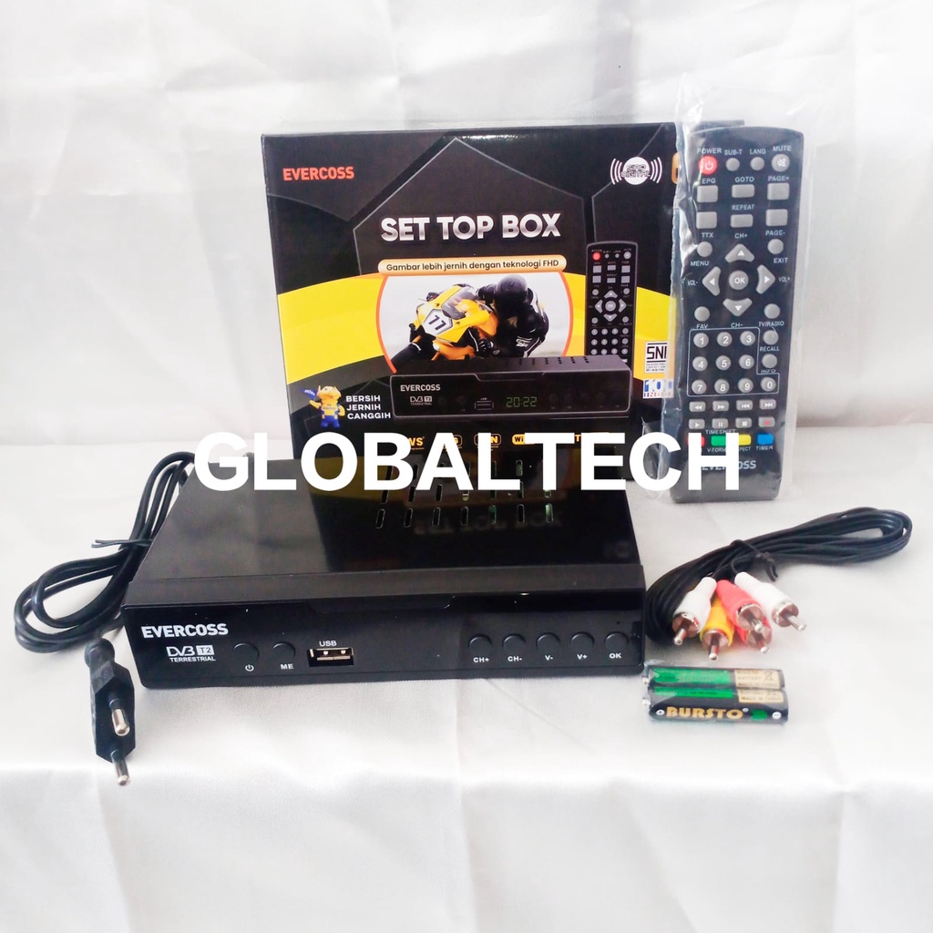 [GROSIR] EVERCOSS SET TOP BOX DVB-T2 TV Digital Full HD Wifi Youtube STB Evercoss pengubah siaran analog menjadi ke digital gambar jernih bisa 720p 1080p