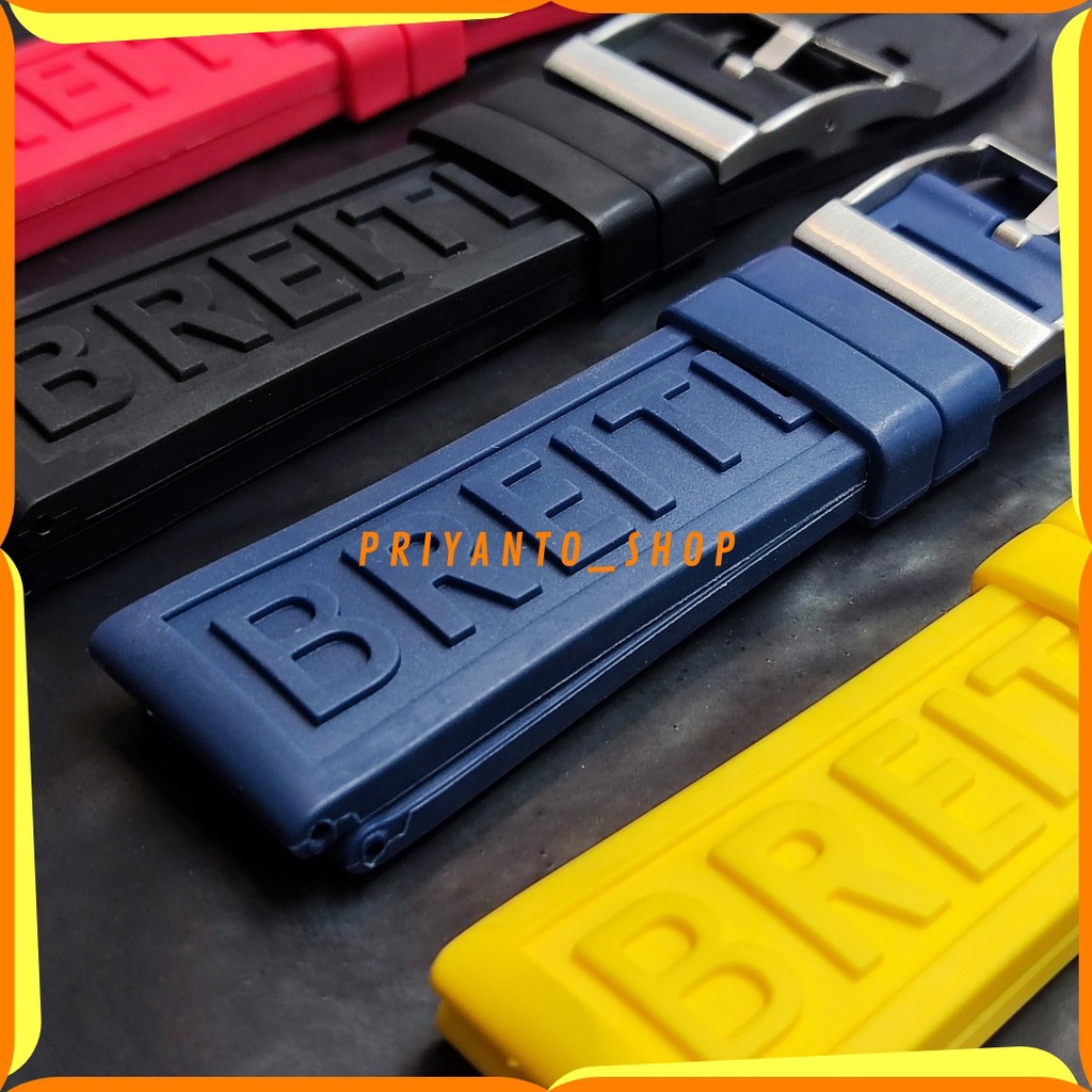 Tali Karet Jam Tangan Breitling 1884 22mm 24mm Rubber Silicone